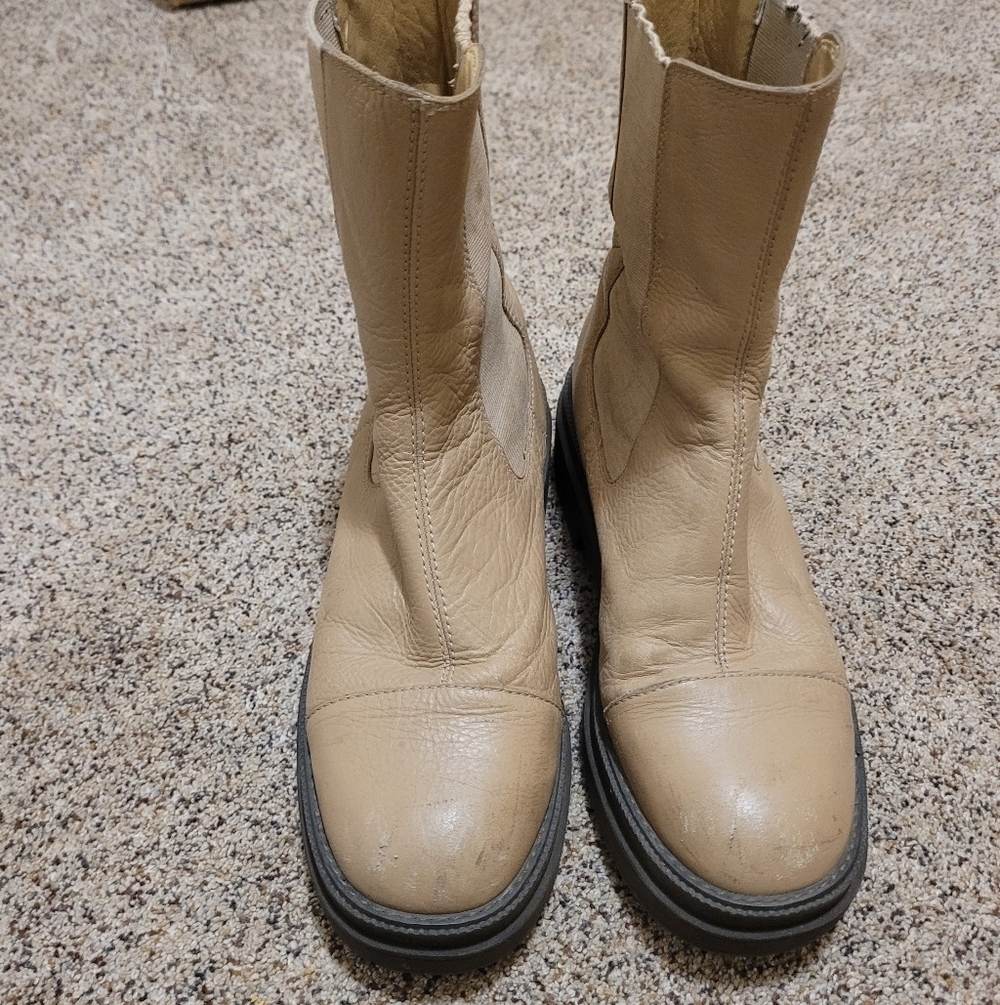 Sam Edelman Wellington Seasame Lug Boot Size 9 - Picture 6 of 6